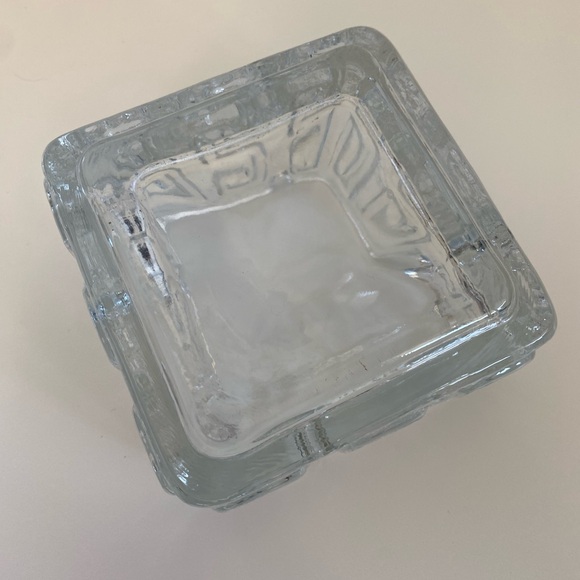 Riihimaen Lasi Riihimaki Ash Tray MCM Desk Decor Finnish Glass - Picture 4 of 7